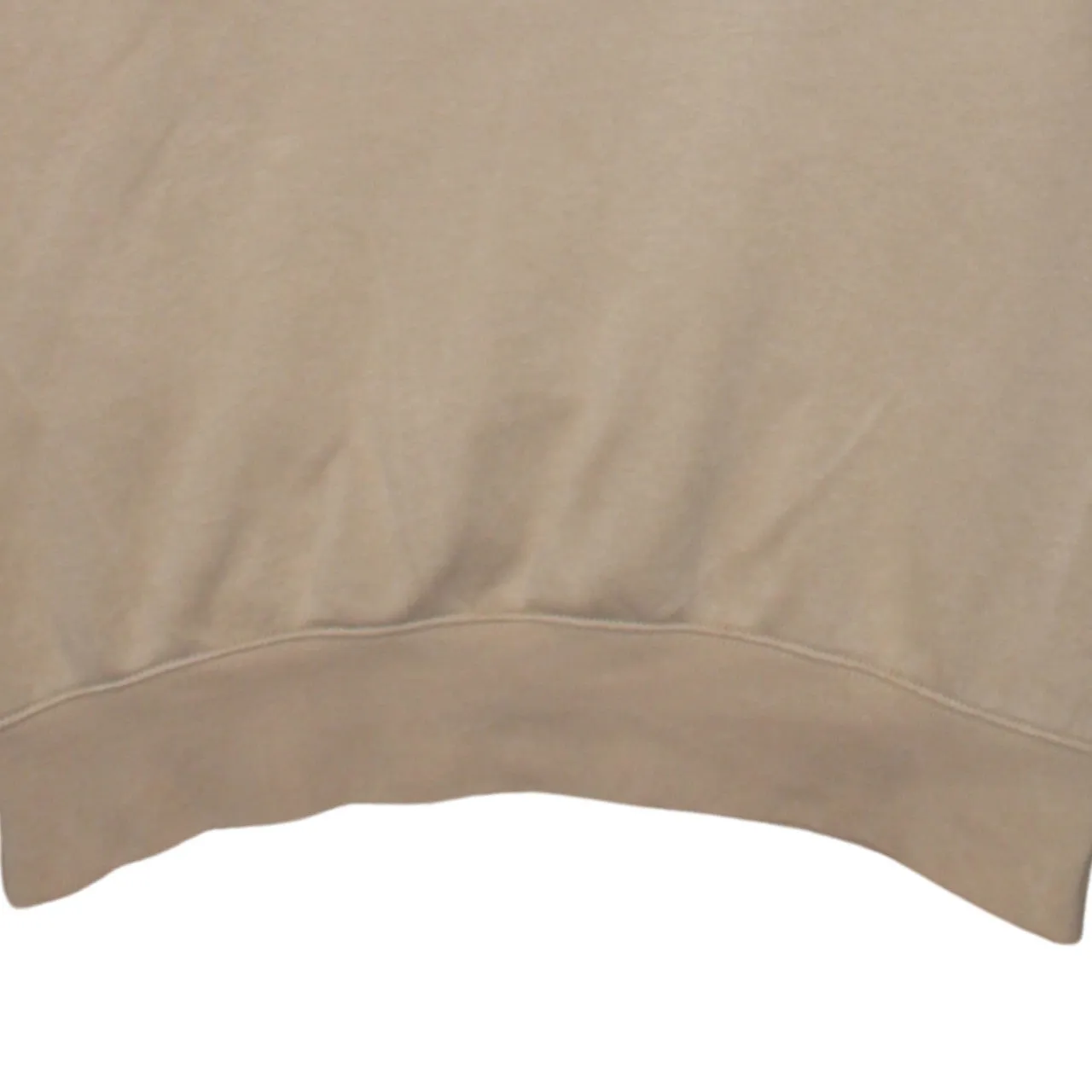 Nike Beige Cream Hoodie Men's Small Embroidered Swoosh Drawstring Hood Pullover Sweatshirt sold by Vintage Club product image thumbnail 4