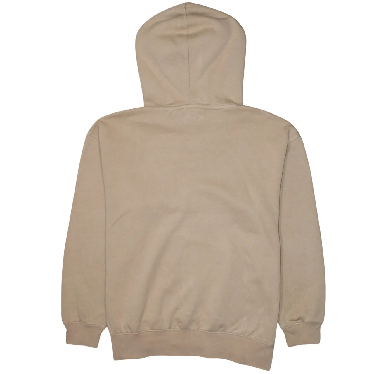 Nike Beige Cream Hoodie Men's Small Embroidered Swoosh Drawstring Hood Pullover Sweatshirt sold by Vintage Club product image thumbnail 2