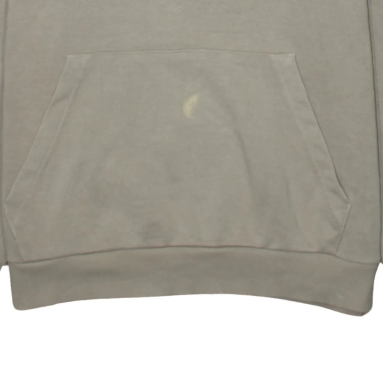 Adidas Beige Cream Hoodie Men's Medium Embroidered Logo Front Pocket Pullover Sweatshirt sold by Vintage Club product image thumbnail 4