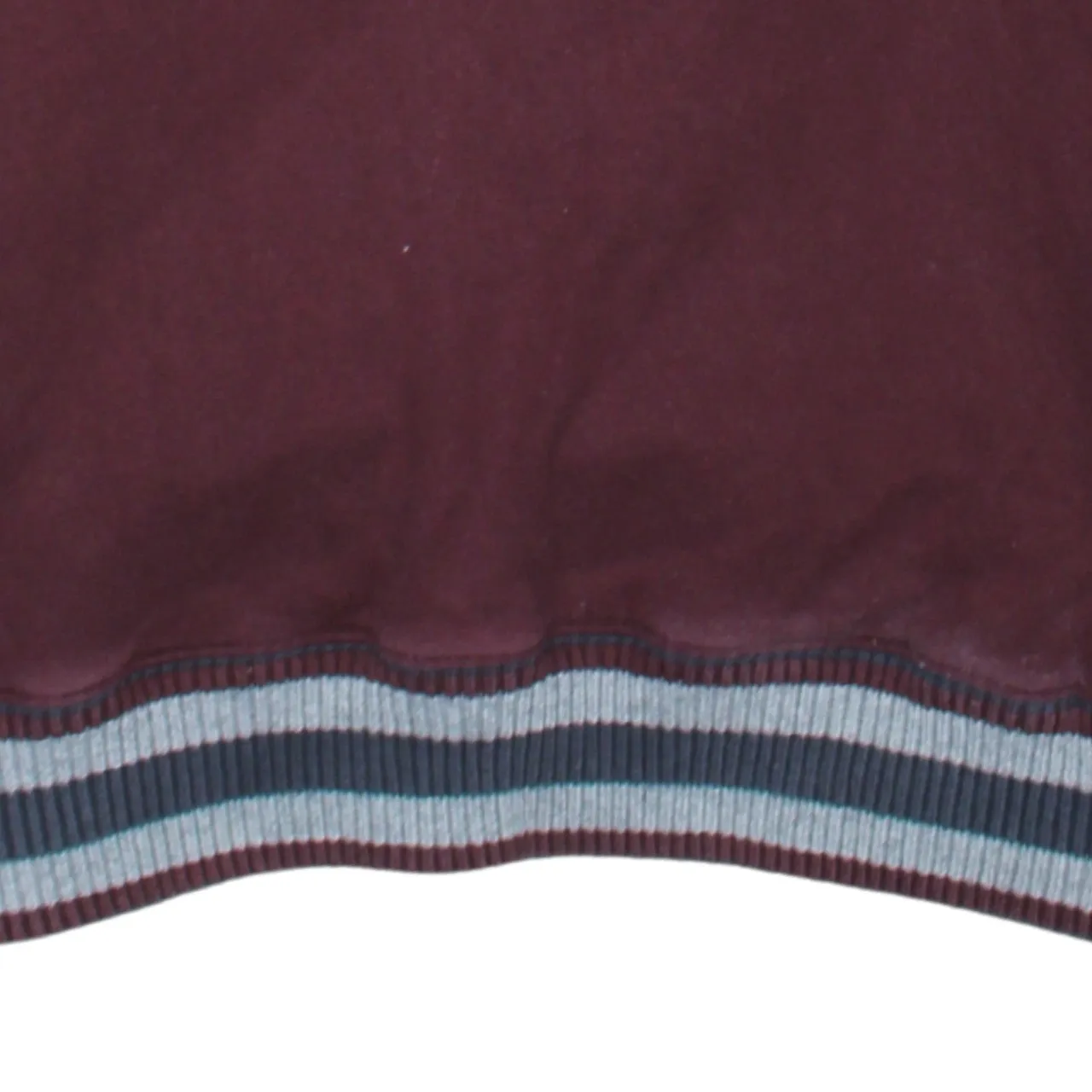 Champion Burgundy Red Hoodie Women’s Large Embroidered Logo Ribbed Hem Cuffs Pullover Sweatshirt sold by Vintage Club product image thumbnail 4