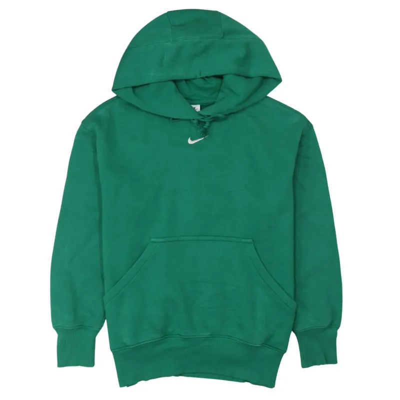 Nike Green Hoodie Men's Small Embroidered Swoosh Front Pocket Pullover Sweatshirt sold by Vintage Club