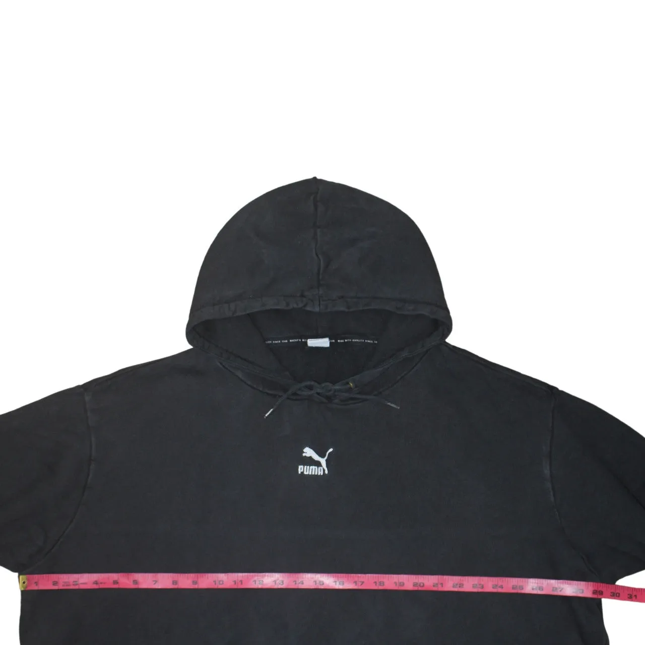 Puma Faded Black Hoodie Men’s XLarge Embroidered Chest Logo Front Pocket Pullover Sweatshirt sold by Vintage Club product image thumbnail 5
