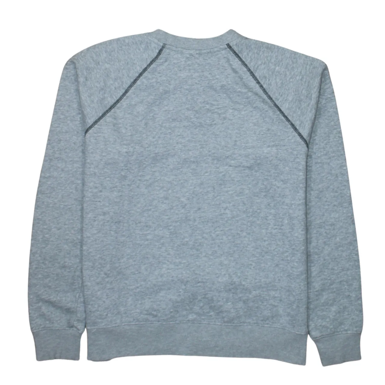 Fila Light Grey Sweatshirt Women’s Large Embroidered Chest Logo Contrast Stitch Crewneck Pullover sold by Vintage Club product image thumbnail 2