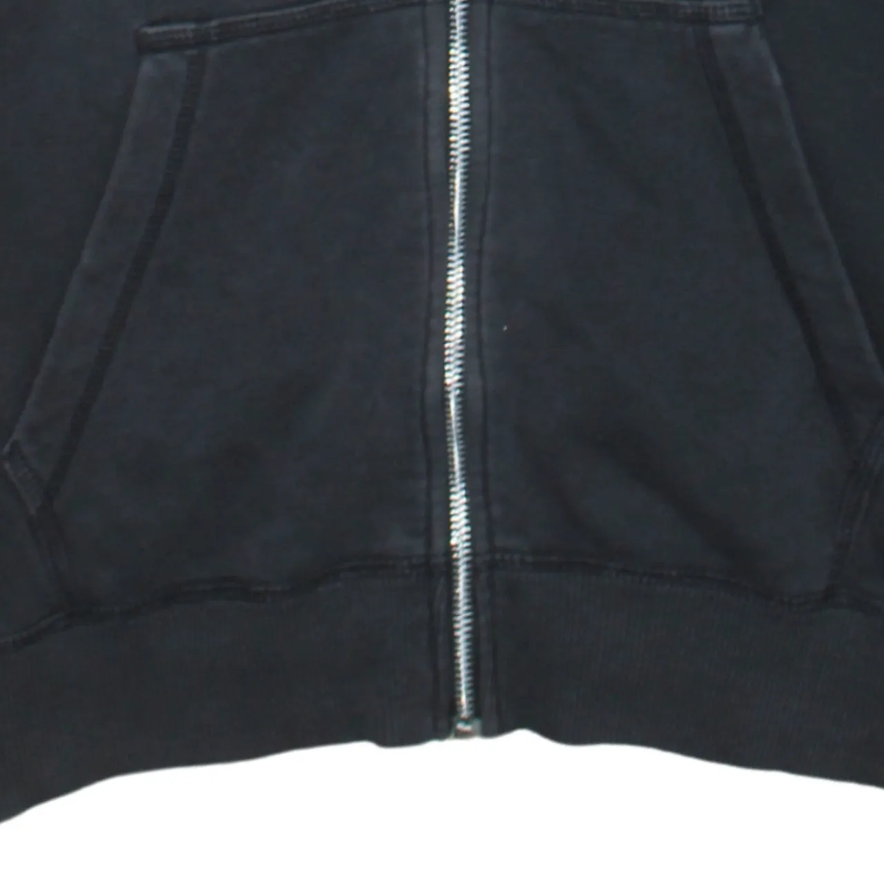 Nike Black Full Zip Hoodie Women’s XLarge Embroidered Swoosh Split Pocket Fleece Top sold by Vintage Club product image thumbnail 4