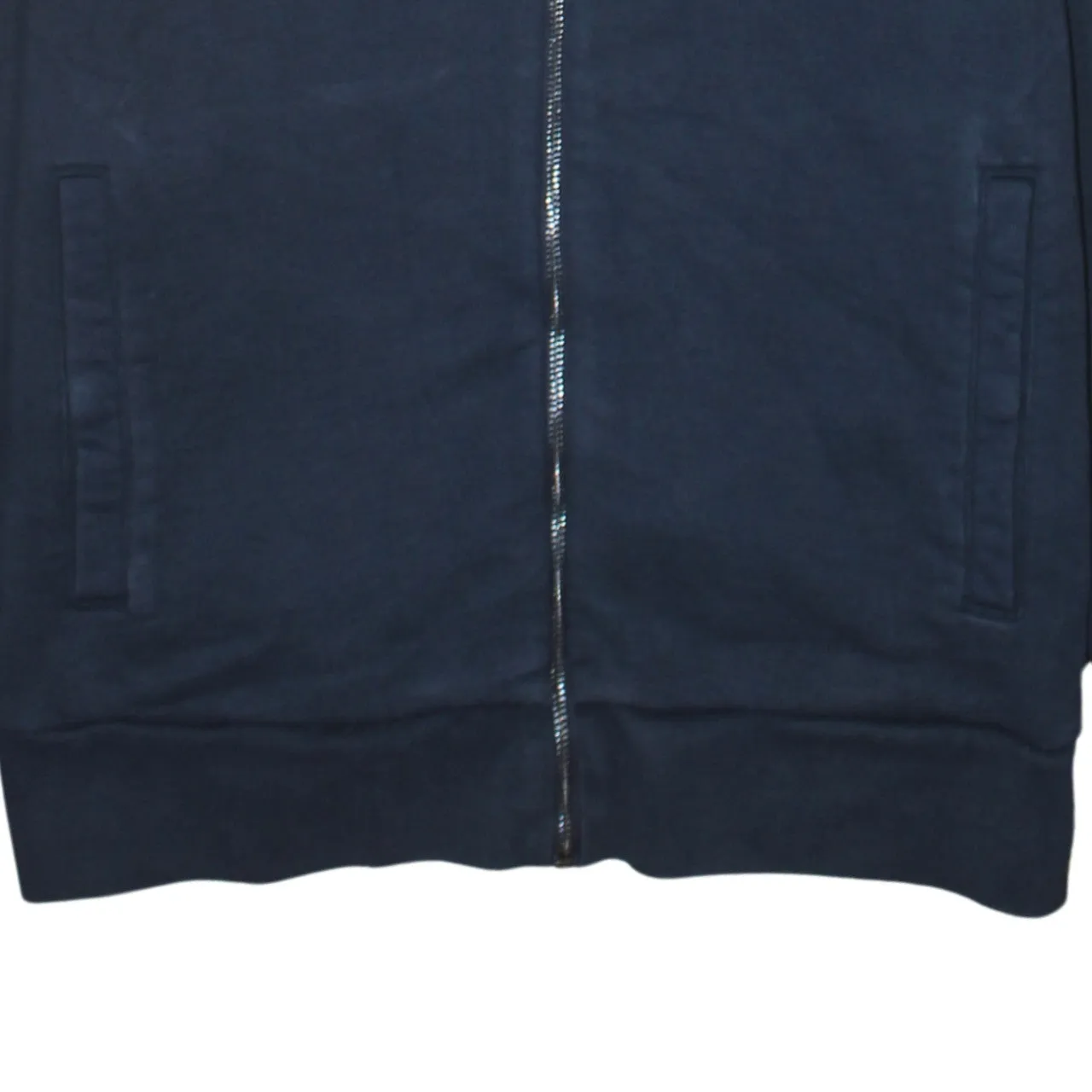 HUGO BOSS Navy Blue Hoodie Women’s Large Full Zip Embroidered Chest Logo Pockets Sweatshirt sold by Vintage Club product image thumbnail 4