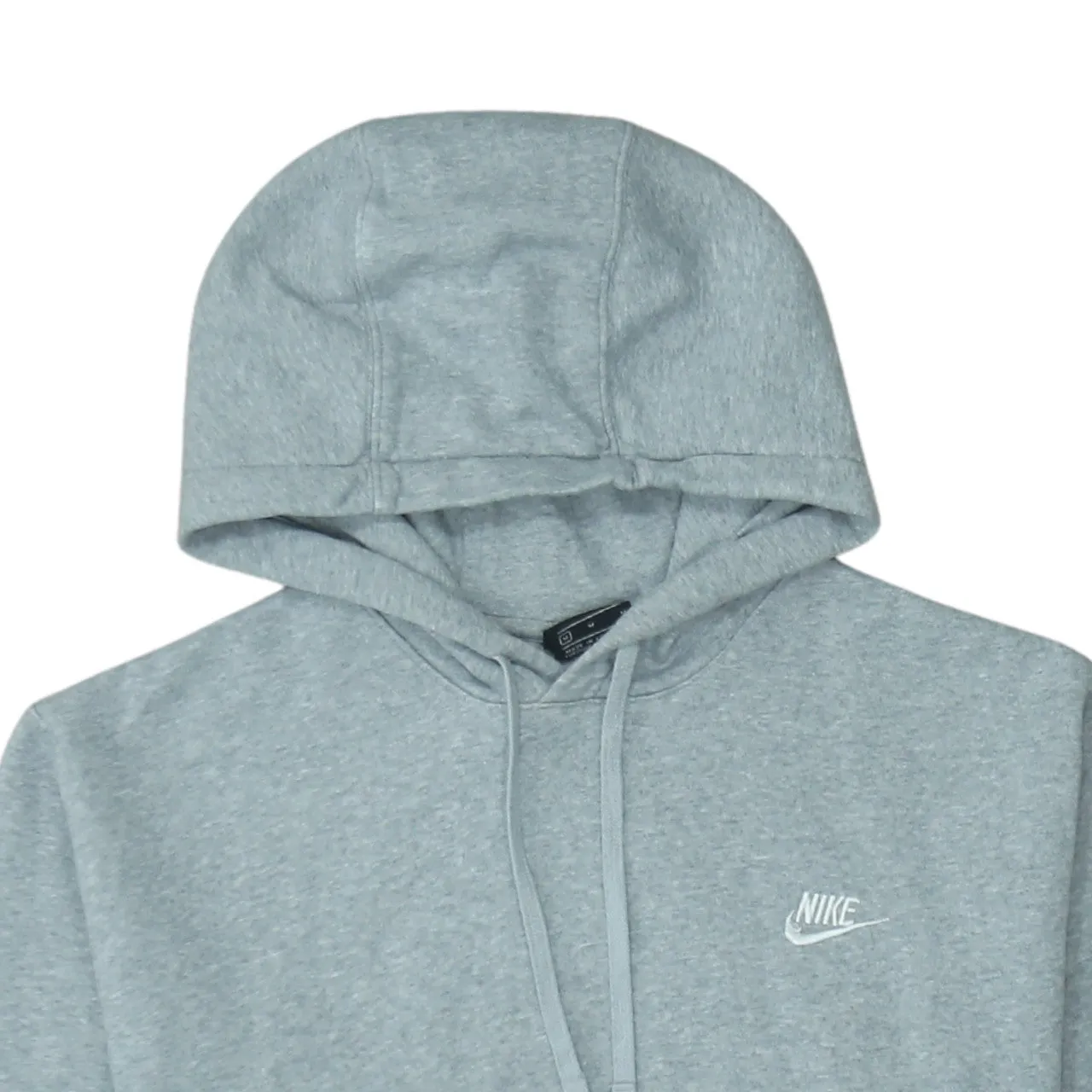 Nike Grey Hoodie Men’s Medium Embroidered Swoosh Logo Front Pocket Pullover Sweatshirt sold by Vintage Club product image thumbnail 3