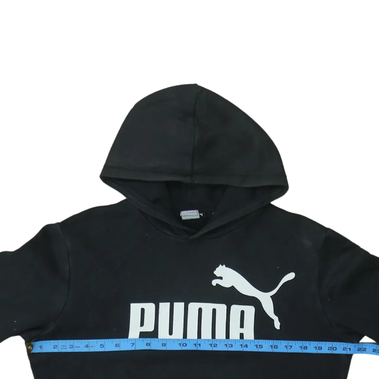 Puma Black Hoodie Women’s XXLarge Printed Logo Front Pocket Pullover Sweatshirt sold by Vintage Club product image thumbnail 5