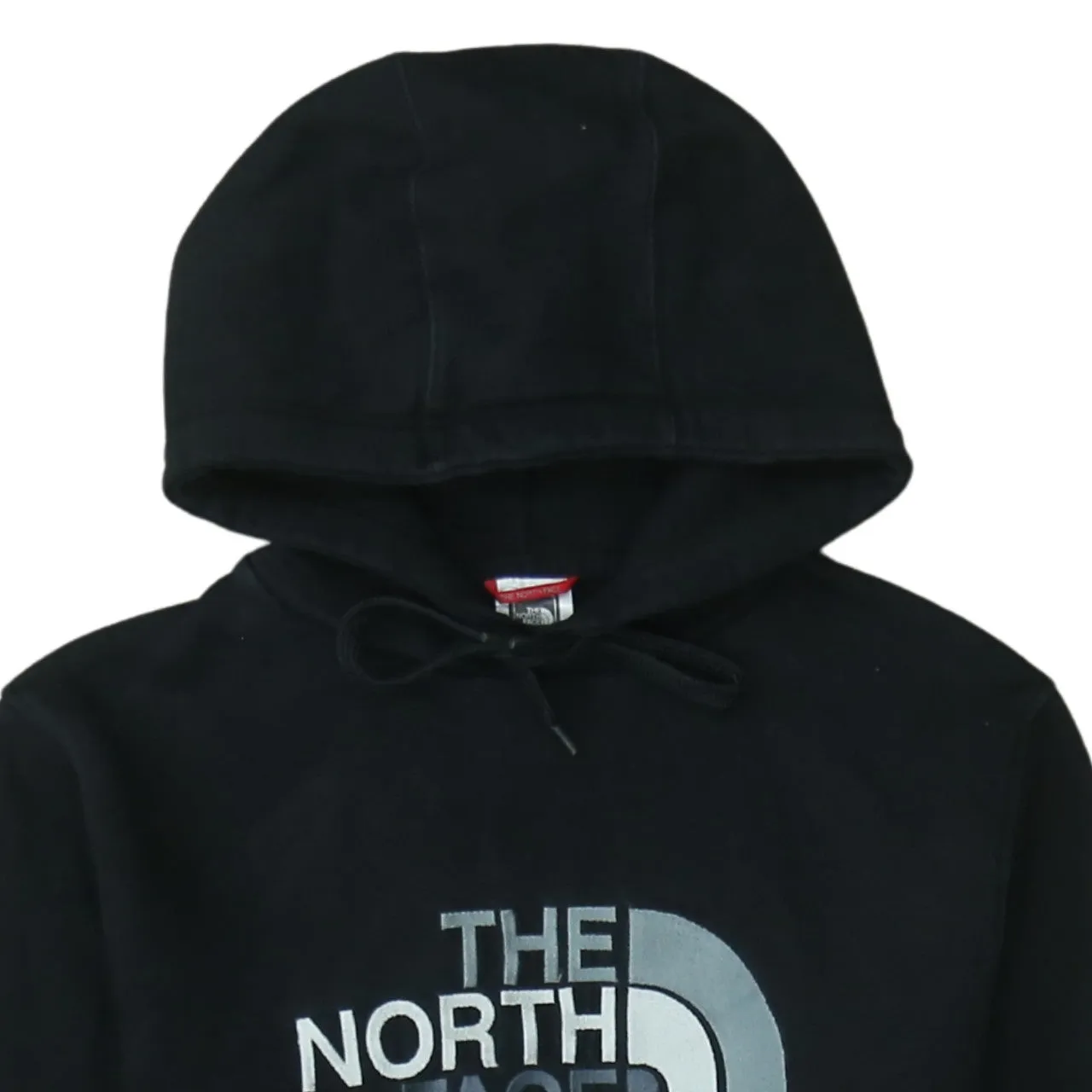 The North Face Black Hoodie Men's Small Printed Front Logo Drawstring Hood Pullover Sweatshirt sold by Vintage Club product image thumbnail 3