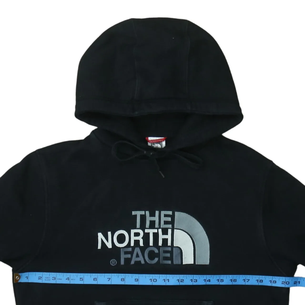 The North Face Black Hoodie Men's Small Printed Front Logo Drawstring Hood Pullover Sweatshirt sold by Vintage Club product image thumbnail 5