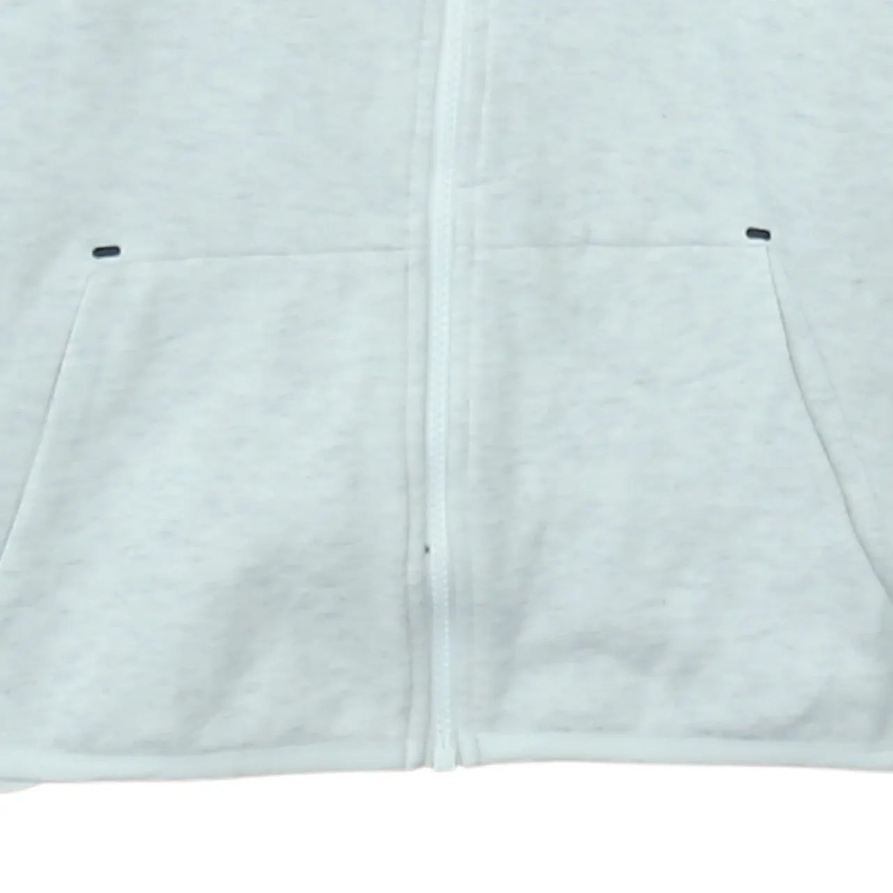 Nike Light Grey Full Zip Hoodie Women’s XLarge Embroidered Swoosh Logo Split Pockets Sweatshirt sold by Vintage Club product image thumbnail 4