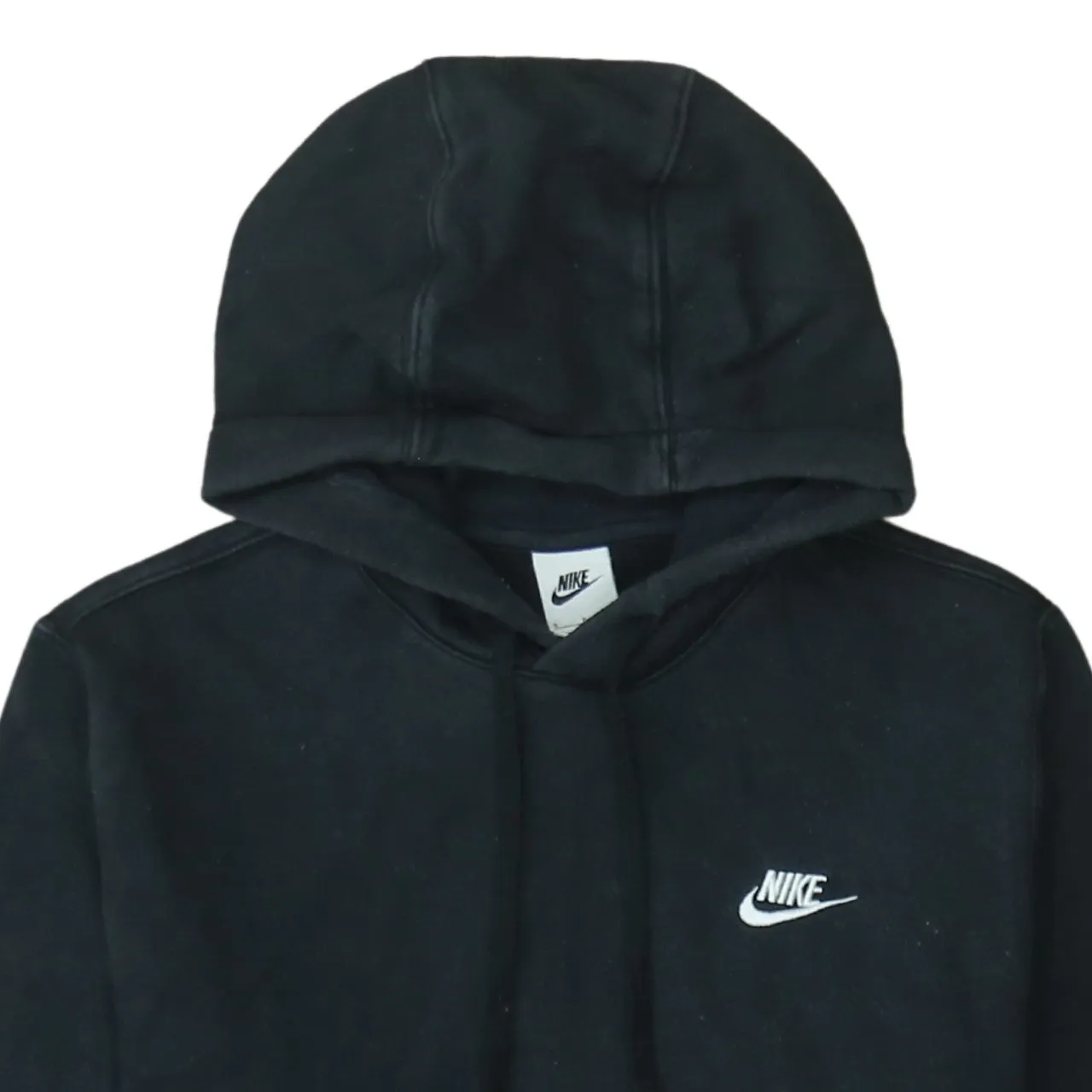 Nike Black Pullover Hoodie Men’s Small Embroidered Swoosh Logo Front Pocket Sweatshirt sold by Vintage Club product image thumbnail 3
