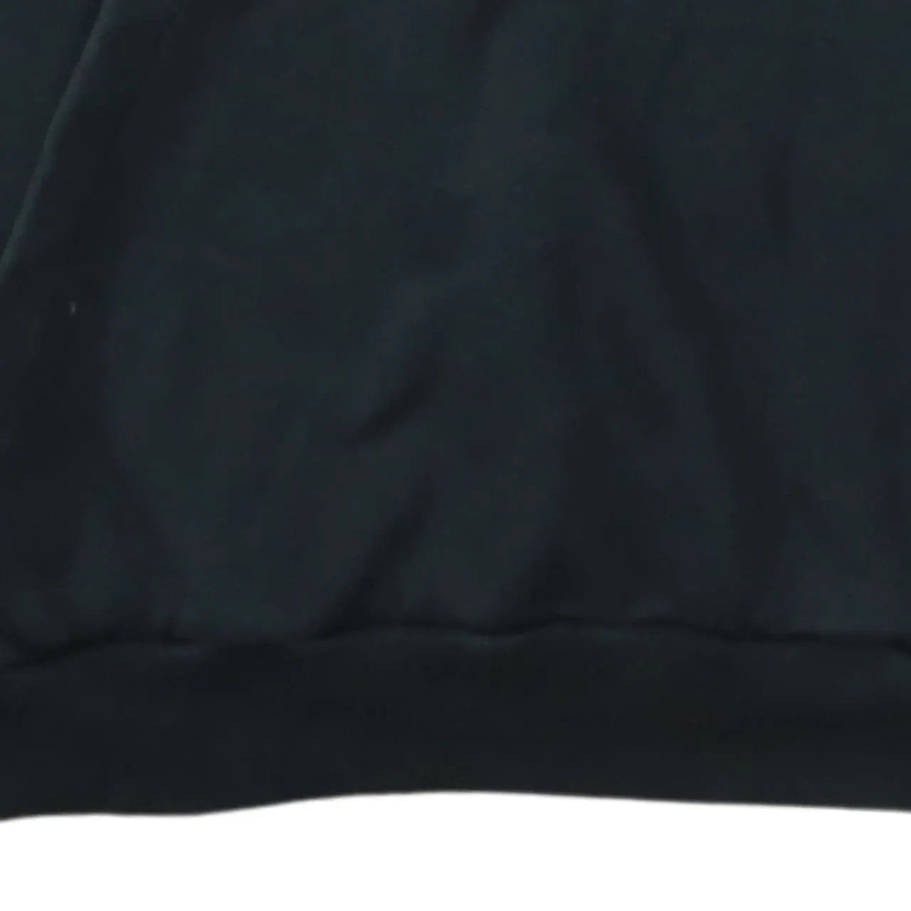 Adidas Black Hoodie Men's Medium Three Stripe Sleeves Embroidered Chest Logo Pullover Sweatshirt sold by Vintage Club product image thumbnail 4