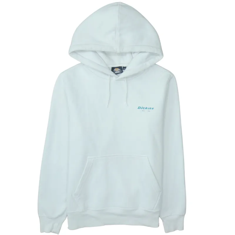 Dickies White Hoodie Men's Medium Printed Logo Back Graphic Pullover Sweatshirt sold by Vintage Club