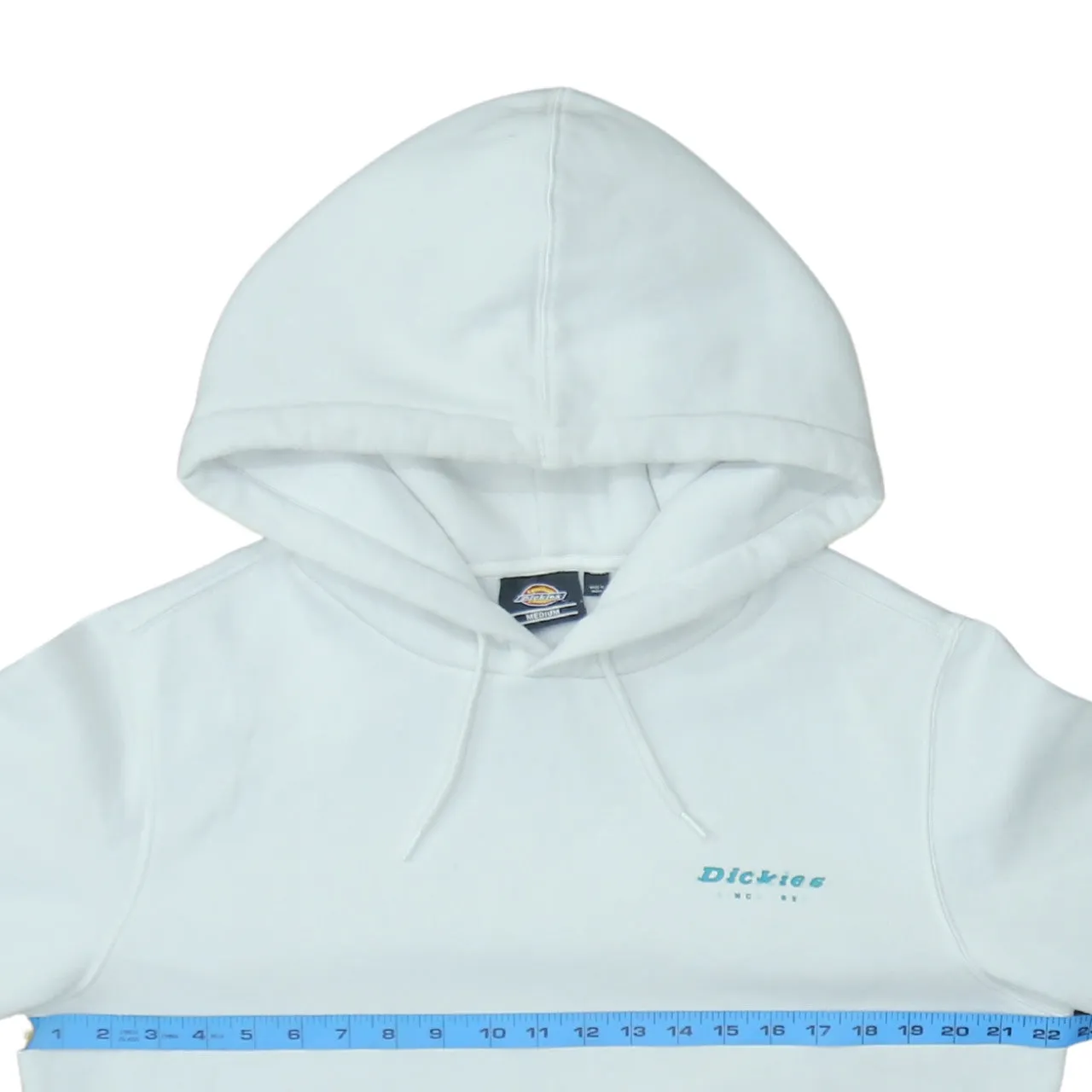 Dickies White Hoodie Men's Medium Printed Logo Back Graphic Pullover Sweatshirt sold by Vintage Club product image thumbnail 5