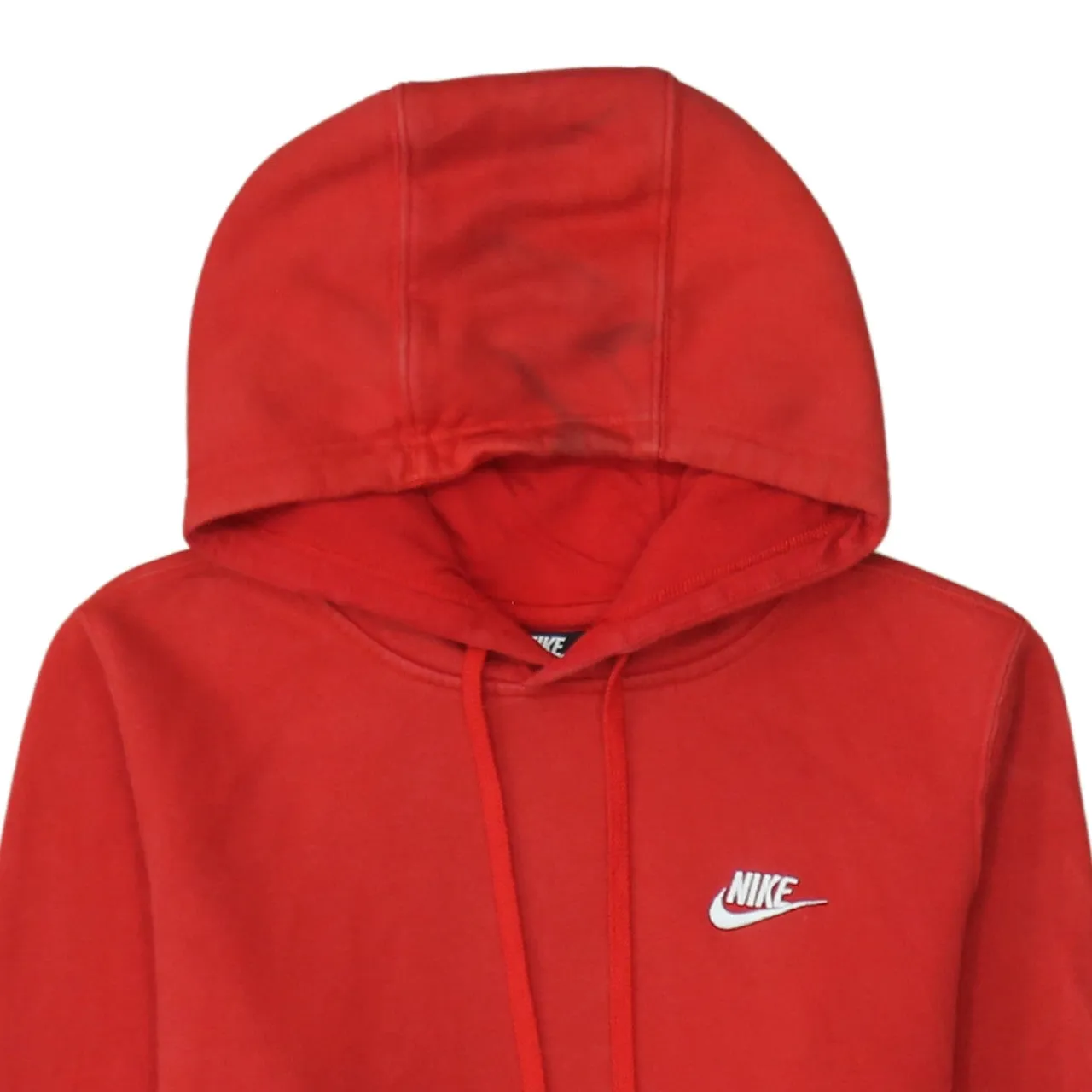 Nike Red Hoodie Men’s Small Embroidered Swoosh Logo Front Pocket Pullover Sweatshirt sold by Vintage Club product image thumbnail 3