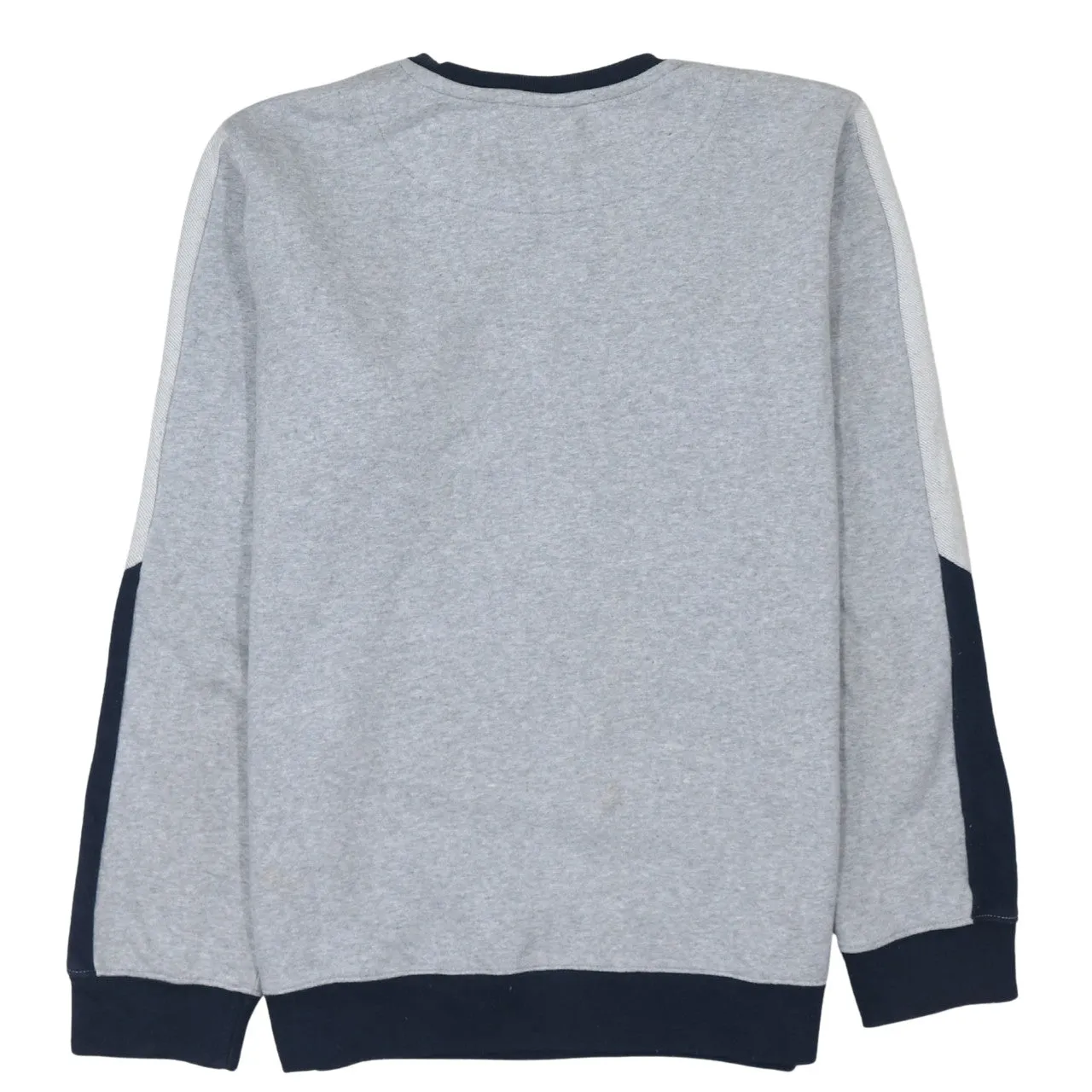 Russell Athletic Grey Sweatshirt Women’s Large Printed Logo Colour Block Crewneck Pullover Top sold by Vintage Club product image thumbnail 2