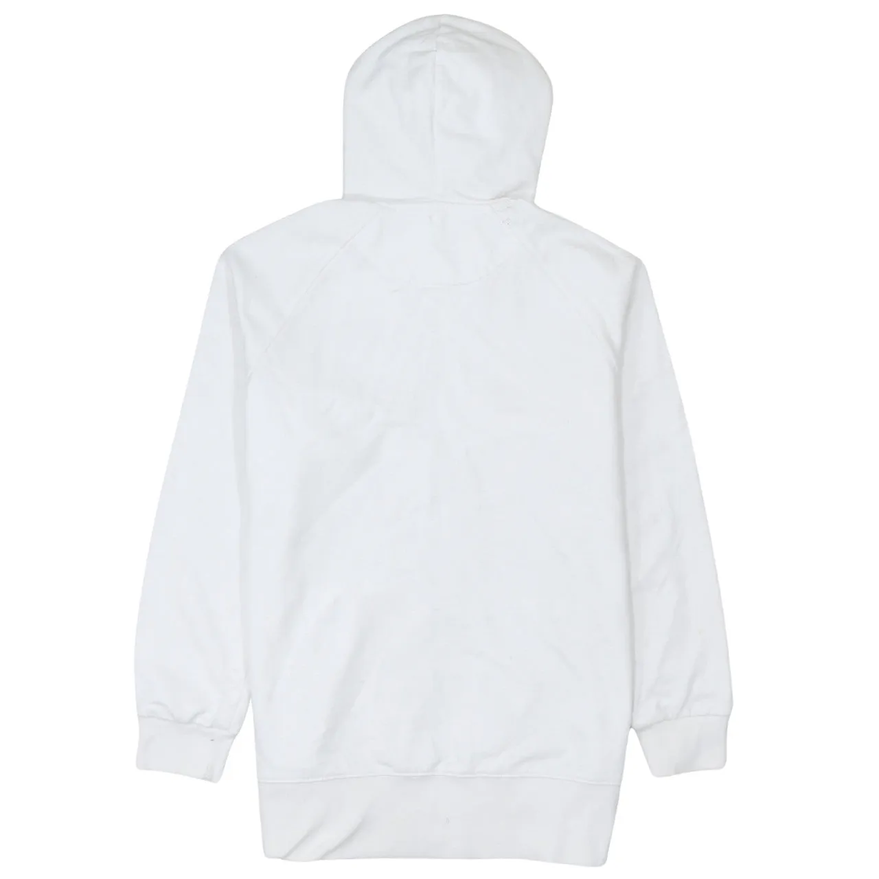 Nike White Full Zip Hoodie Women’s XLarge Embroidered Swoosh Split Hem Pocket Sweatshirt sold by Vintage Club product image thumbnail 2