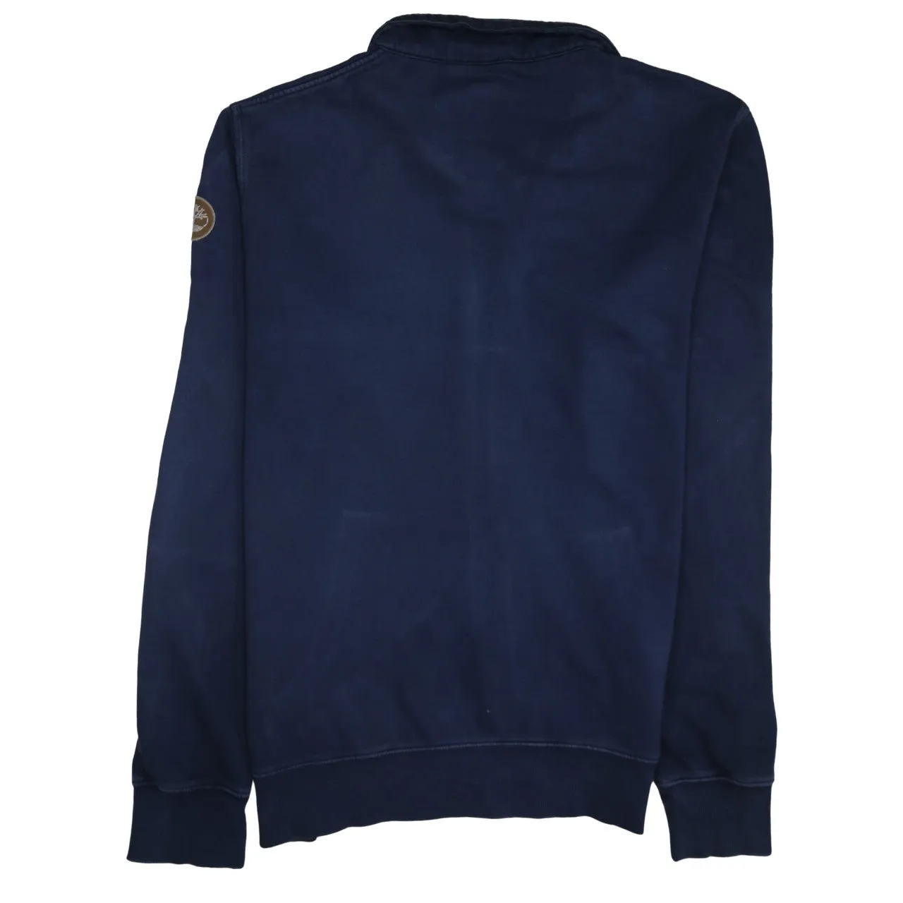Timberland Navy Blue Full Zip Sweatshirt Women’s XXLarge Sleeve Patch Logo Pockets Jacket sold by Vintage Club product image thumbnail 2