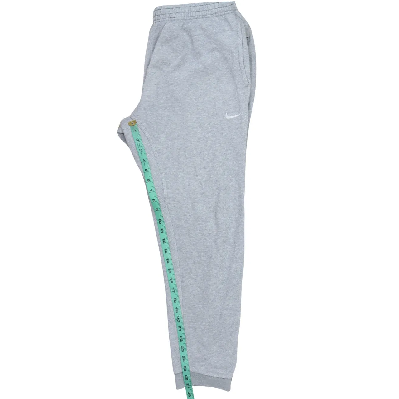 Nike Light Grey Joggers Men's XLarge Embroidered Swoosh Fleece Lined Elastic Cuff Sweatpants sold by Vintage Club product image thumbnail 5