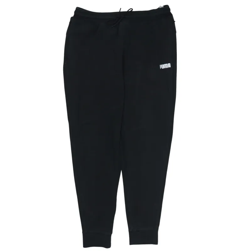 Puma Black Joggers Men's Large Printed Logo Drawstring Waist Cuffed Sweatpants sold by Vintage Club