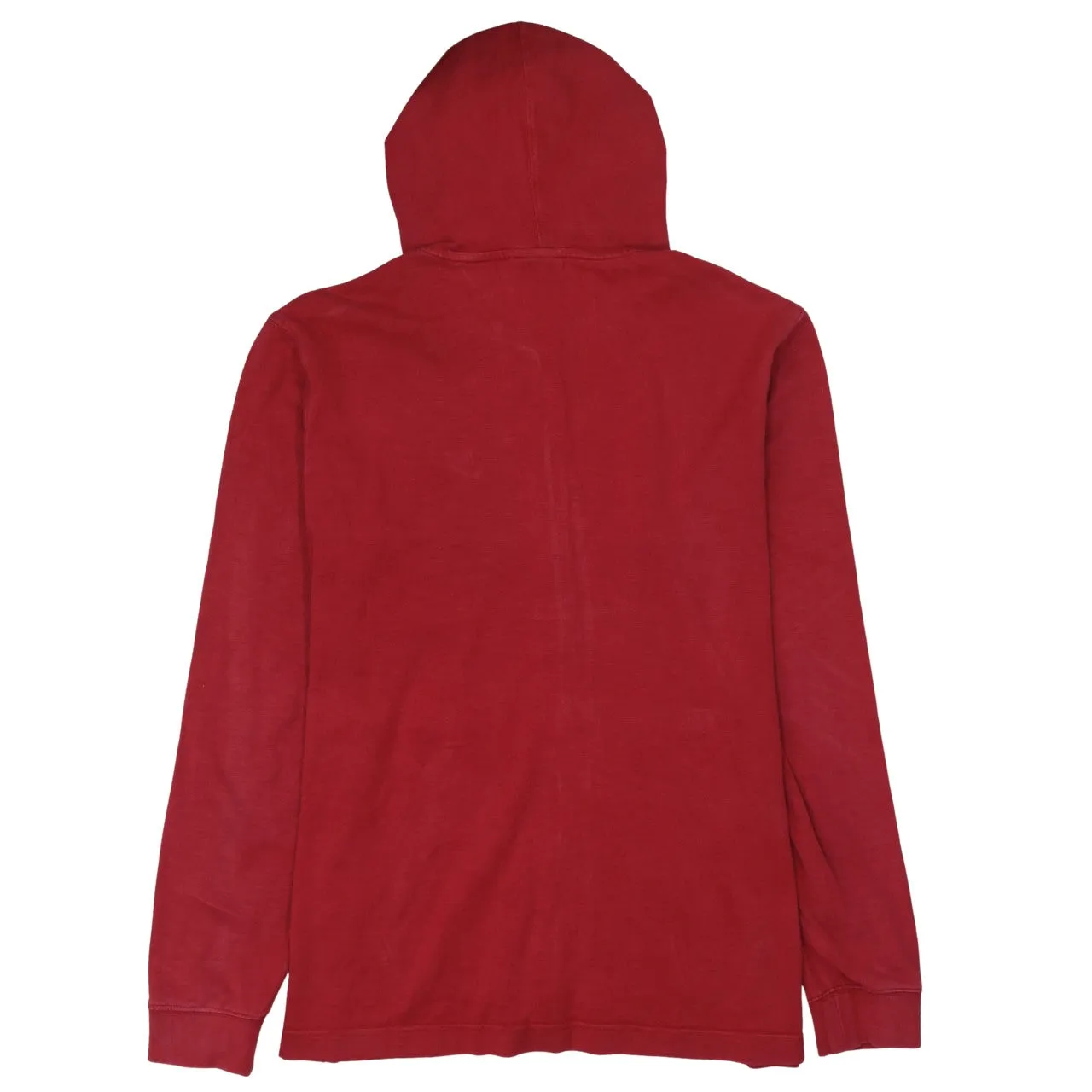 Nike Burgundy Red Hoodie Men's Large Full Zip Embroidered Chest Logo Front Pockets Sweatshirt sold by Vintage Club product image thumbnail 2