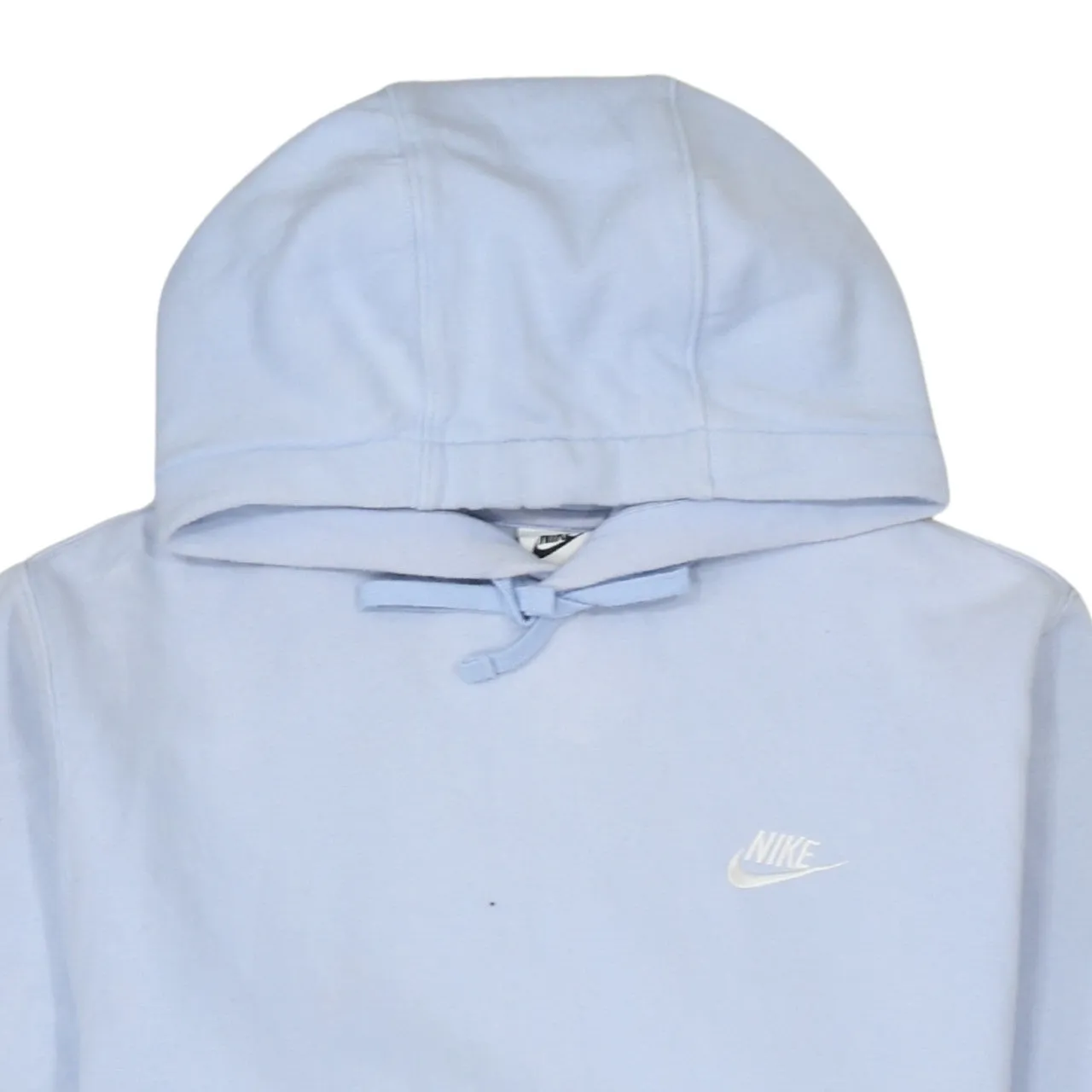 Nike Light Blue Hoodie Men's Small Embroidered Swoosh Pullover Front Pocket Sweatshirt sold by Vintage Club product image thumbnail 3
