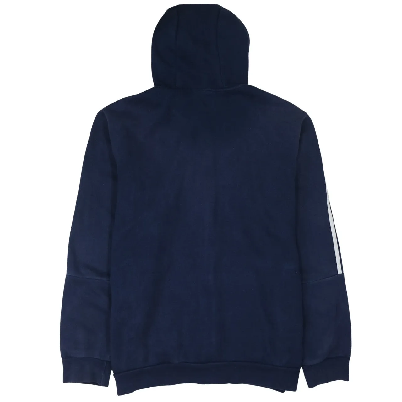 Adidas Navy Blue Hoodie Women’s XLarge Full Zip Three Stripe Sleeves Embroidered Logo Top sold by Vintage Club product image thumbnail 2