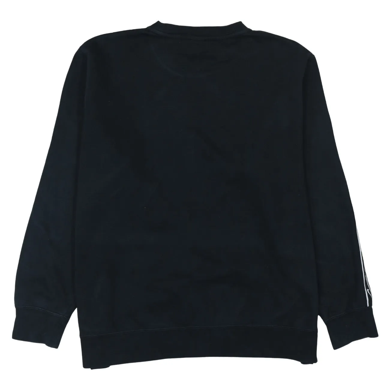 Nike Black Sweatshirt Men's XLarge Printed Swoosh Logo Tape Sleeve Crewneck Pullover Top sold by Vintage Club product image thumbnail 2