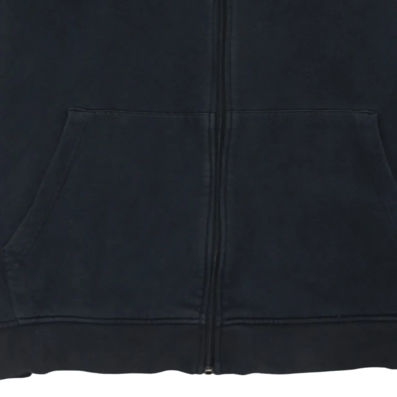 Adidas Black Full Zip Hoodie Women’s XLarge Three Stripe Sleeves Embroidered Logo Sweatshirt sold by Vintage Club product image thumbnail 4