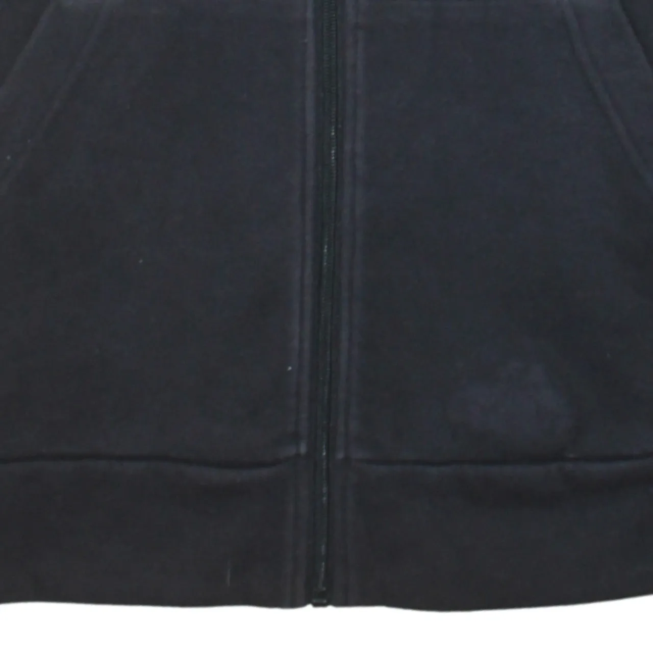 Calvin Klein Black Zip Hoodie Women's Small Printed Logo Taped Sleeves Sweatshirt sold by Vintage Club product image thumbnail 4