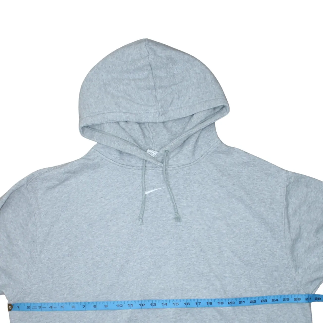 Nike Grey Hoodie Men’s XLarge Small Swoosh Embroidered Logo Pullover Sweatshirt sold by Vintage Club product image thumbnail 5