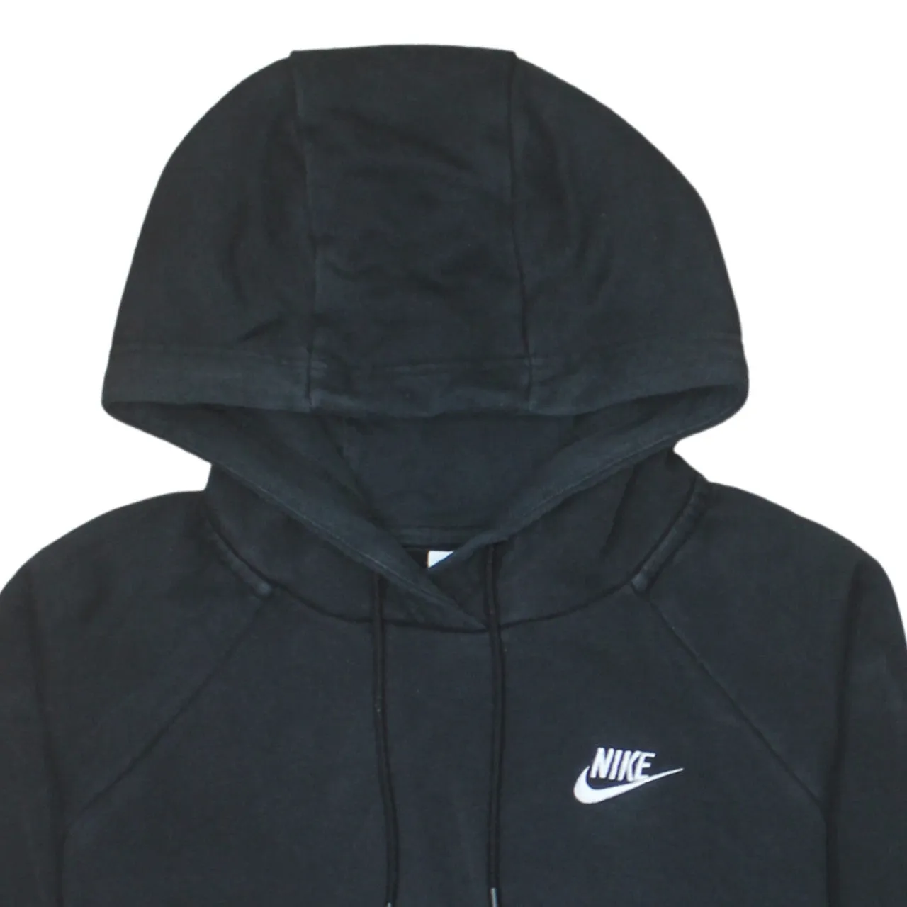 Nike Black Hoodie Men’s Small Embroidered Swoosh Logo Front Pocket Pullover Sweatshirt sold by Vintage Club product image thumbnail 3
