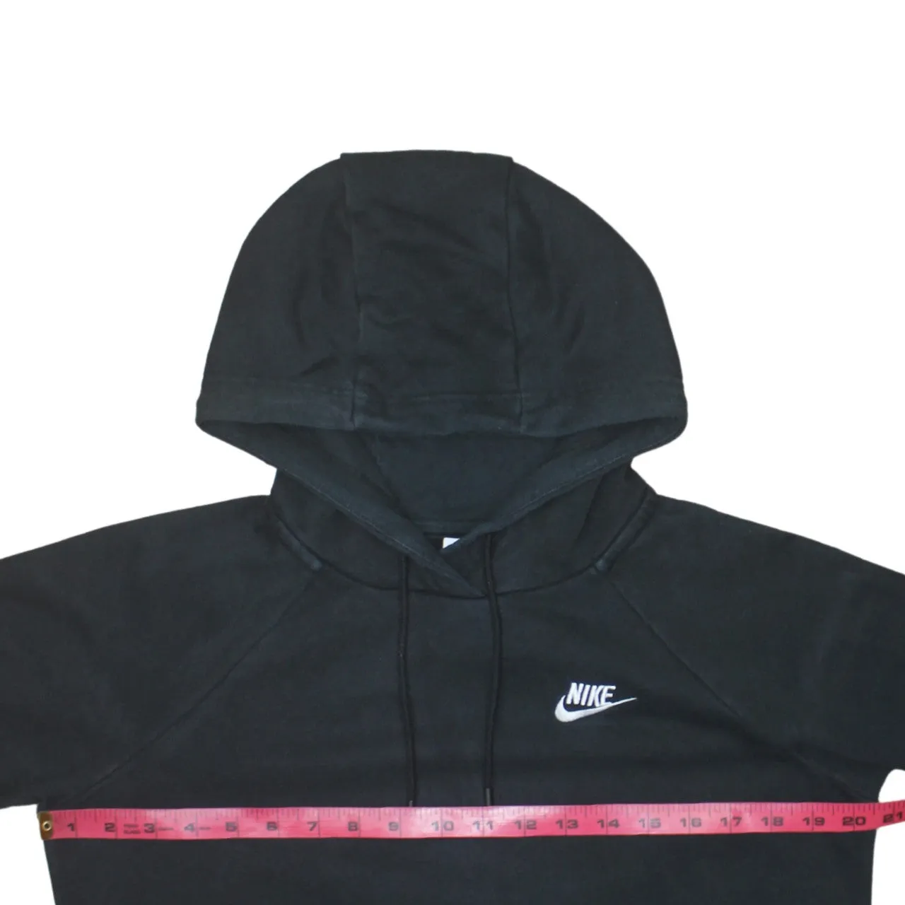 Nike Black Hoodie Men’s Small Embroidered Swoosh Logo Front Pocket Pullover Sweatshirt sold by Vintage Club product image thumbnail 5