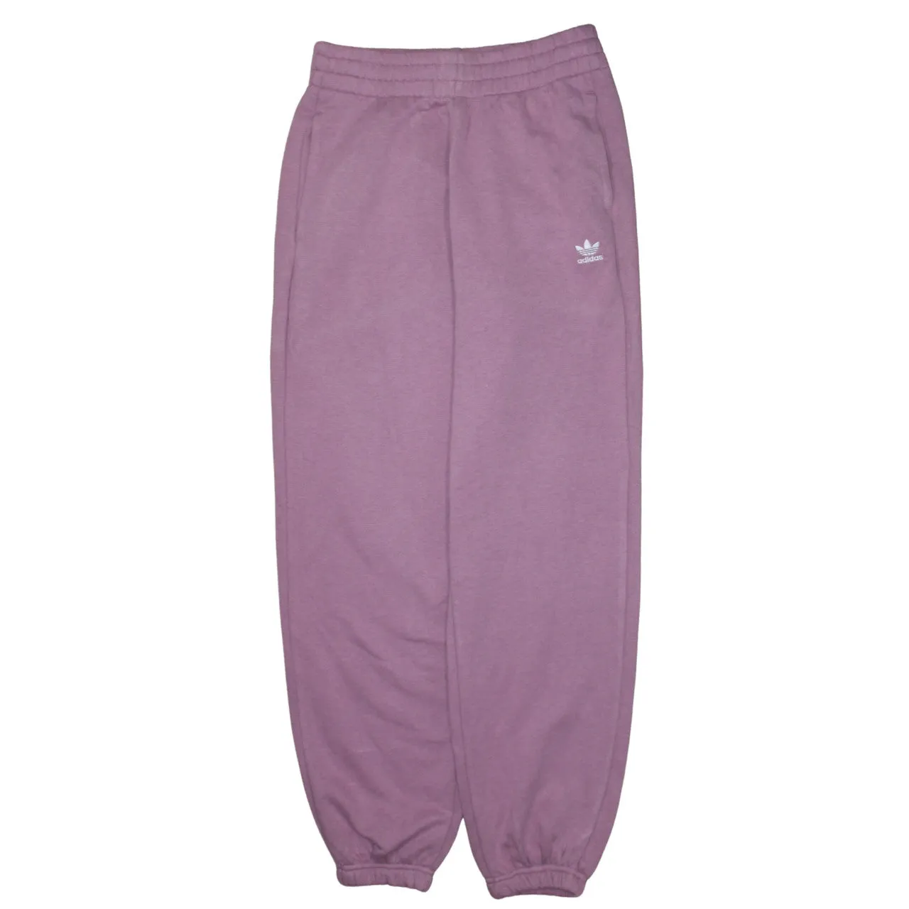 Adidas Mauve Pink Joggers Women’s Small Embroidered Trefoil Logo Elastic Cuffs Sweatpants sold by Vintage Club