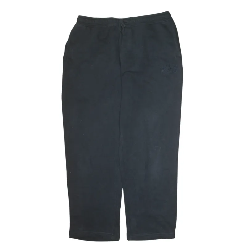 Gap Black Sweatpants Men's Large Embroidered Logo Elastic Waist Drawstring Joggers made by GAP