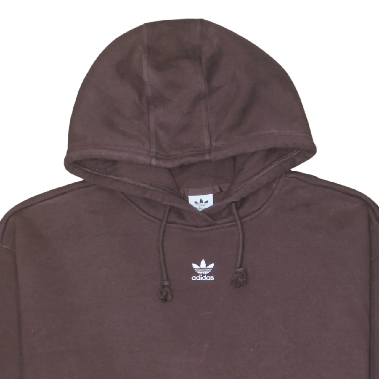 Adidas Dark Brown Hoodie Men's XXLarge Small Trefoil Embroidered Logo Pullover Sweatshirt sold by Vintage Club product image thumbnail 3