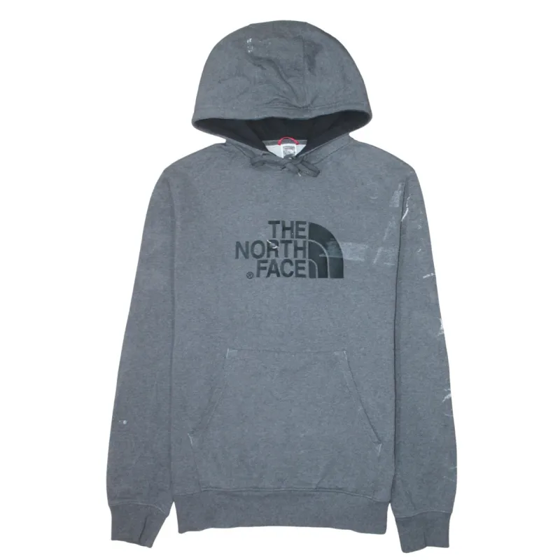 The North Face Dark Grey Hoodie Women’s Large Printed Logo Front Pouch Pullover Sweatshirt made by The North Face