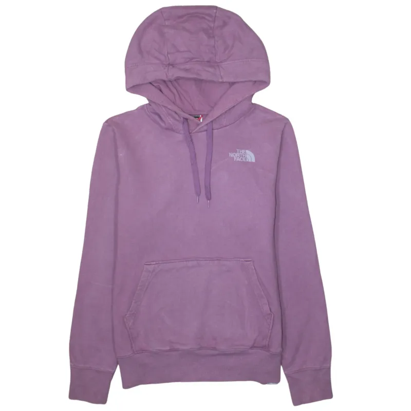 The North Face Purple Hoodie Women’s Medium Embroidered Chest Logo Back Graphic Pullover Sweatshirt made by The North Face