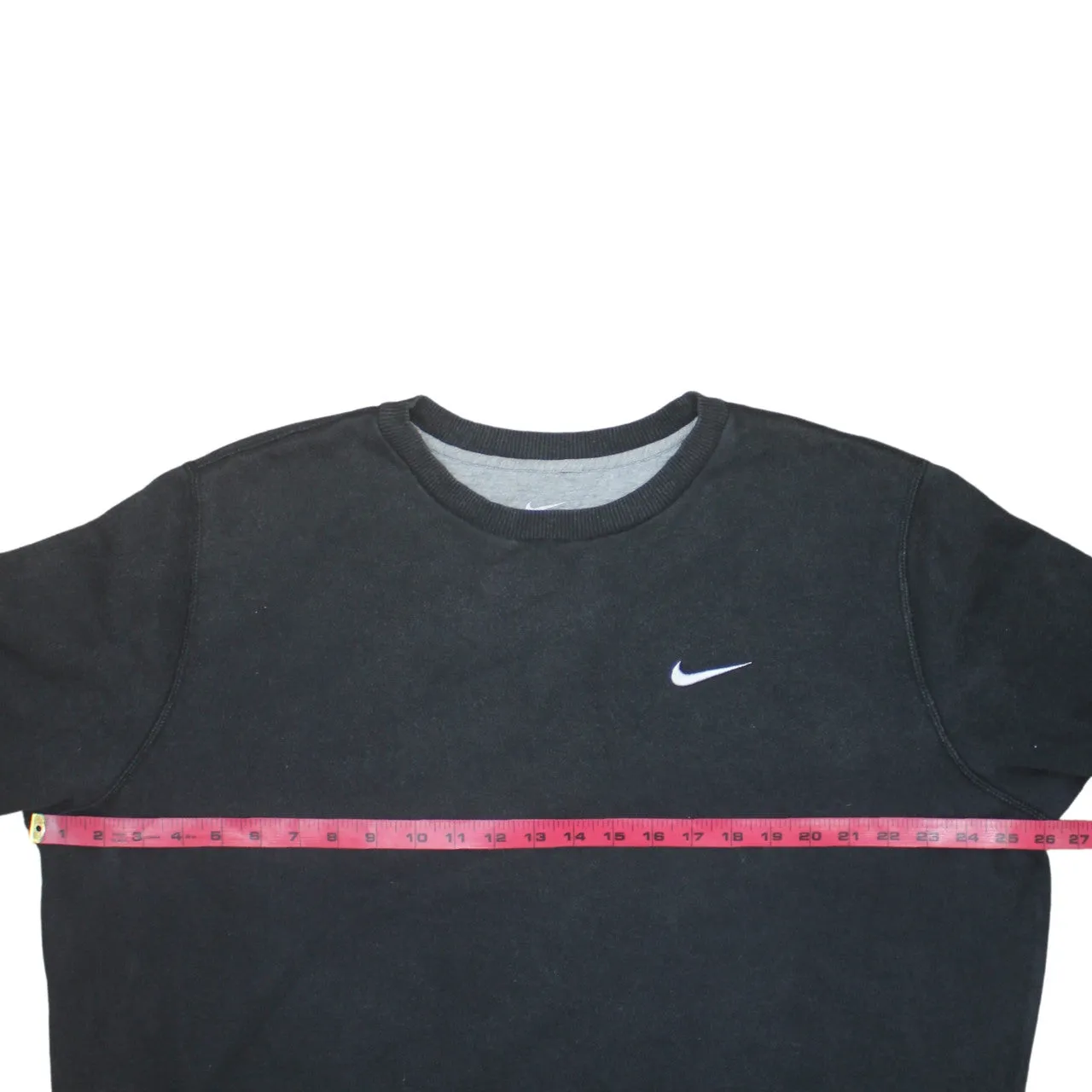 Nike Black Sweatshirt Men’s XLarge Embroidered Swoosh Logo Crewneck Pullover Fleece Top sold by Vintage Club product image thumbnail 5