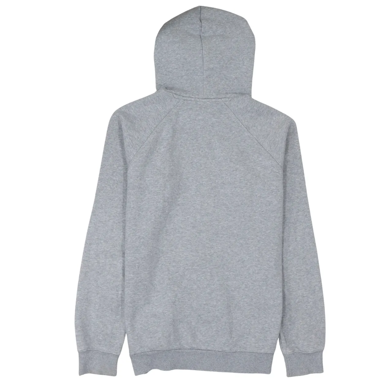 Adidas Grey Hoodie Men's Small Trefoil Printed Logo Pullover Fleece Sweatshirt Top sold by Vintage Club product image thumbnail 2