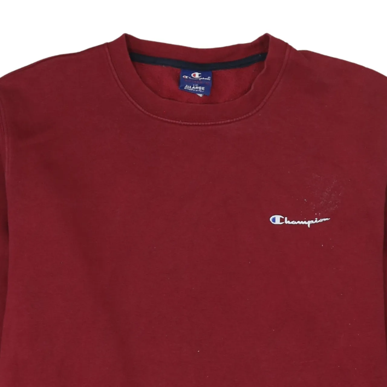 Champion Burgundy Red Sweatshirt Women's XXLarge Embroidered Chest Logo Crewneck Pullover sold by Vintage Club product image thumbnail 3