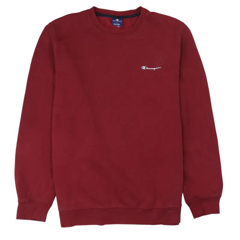 Champion Burgundy Red Sweatshirt Women's XXLarge Embroidered Chest Logo Crewneck Pullover sold by Vintage Club