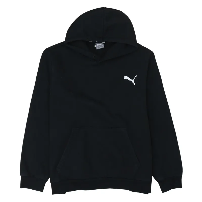 Puma Black Hoodie Women’s XXLarge Embroidered Chest Logo Front Pocket Pullover Sweatshirt sold by Vintage Club