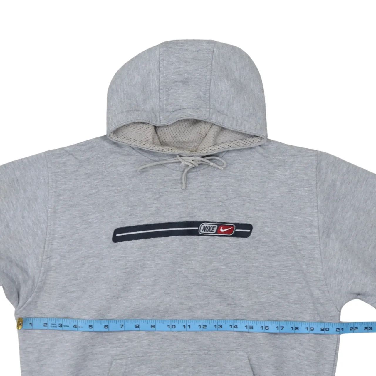 Nike Grey Hoodie Men's Small Embroidered Chest Logo Front Pocket Pullover Sweatshirt sold by Vintage Club product image thumbnail 5