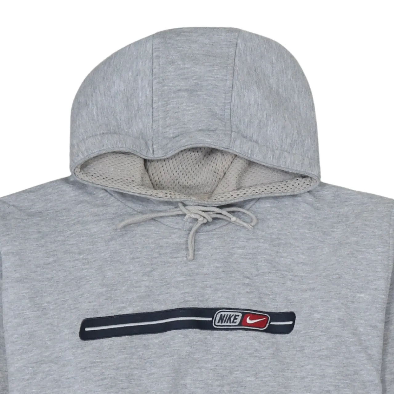 Nike Grey Hoodie Men's Small Embroidered Chest Logo Front Pocket Pullover Sweatshirt sold by Vintage Club product image thumbnail 3