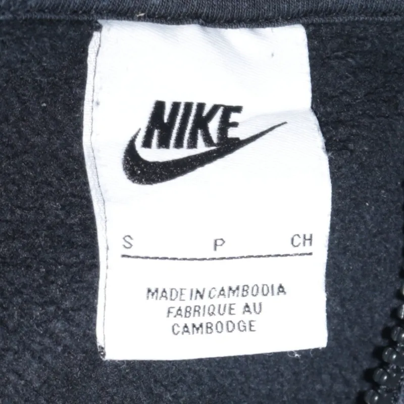 Nike Black Quarter Zip Sweatshirt Men's Small Embroidered Swoosh Logo Pullover Fleece Top sold by Vintage Club