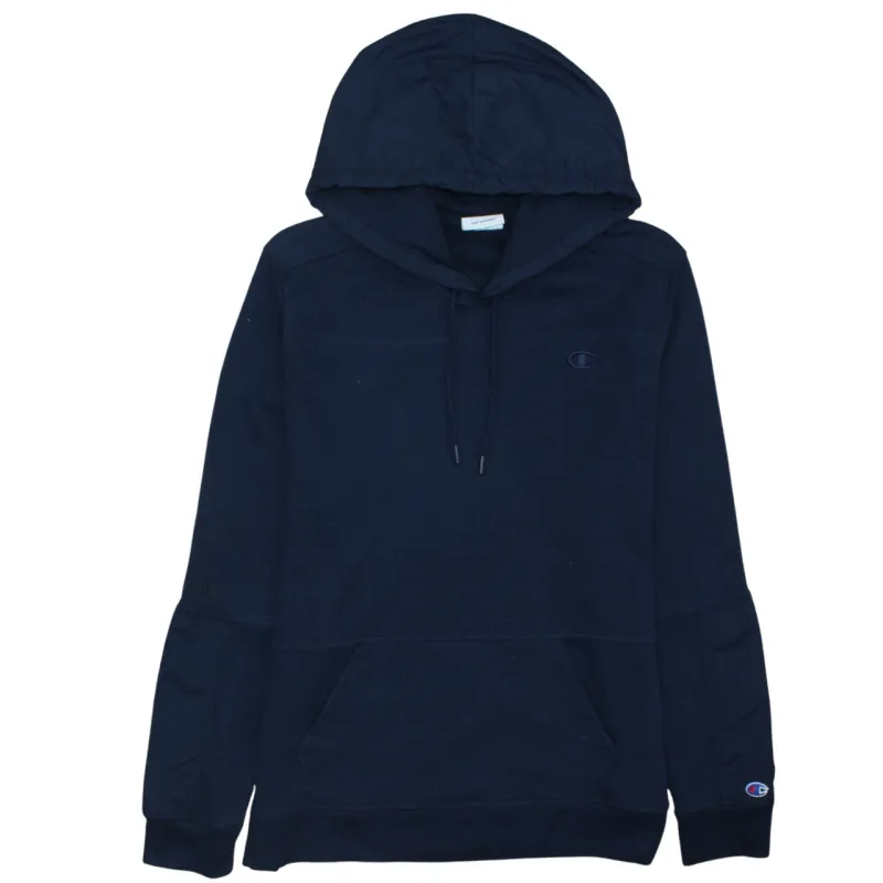 Champion Navy Blue Hoodie Women’s XLarge Embroidered C Logo Front Pocket Pullover Sweatshirt sold by Vintage Club