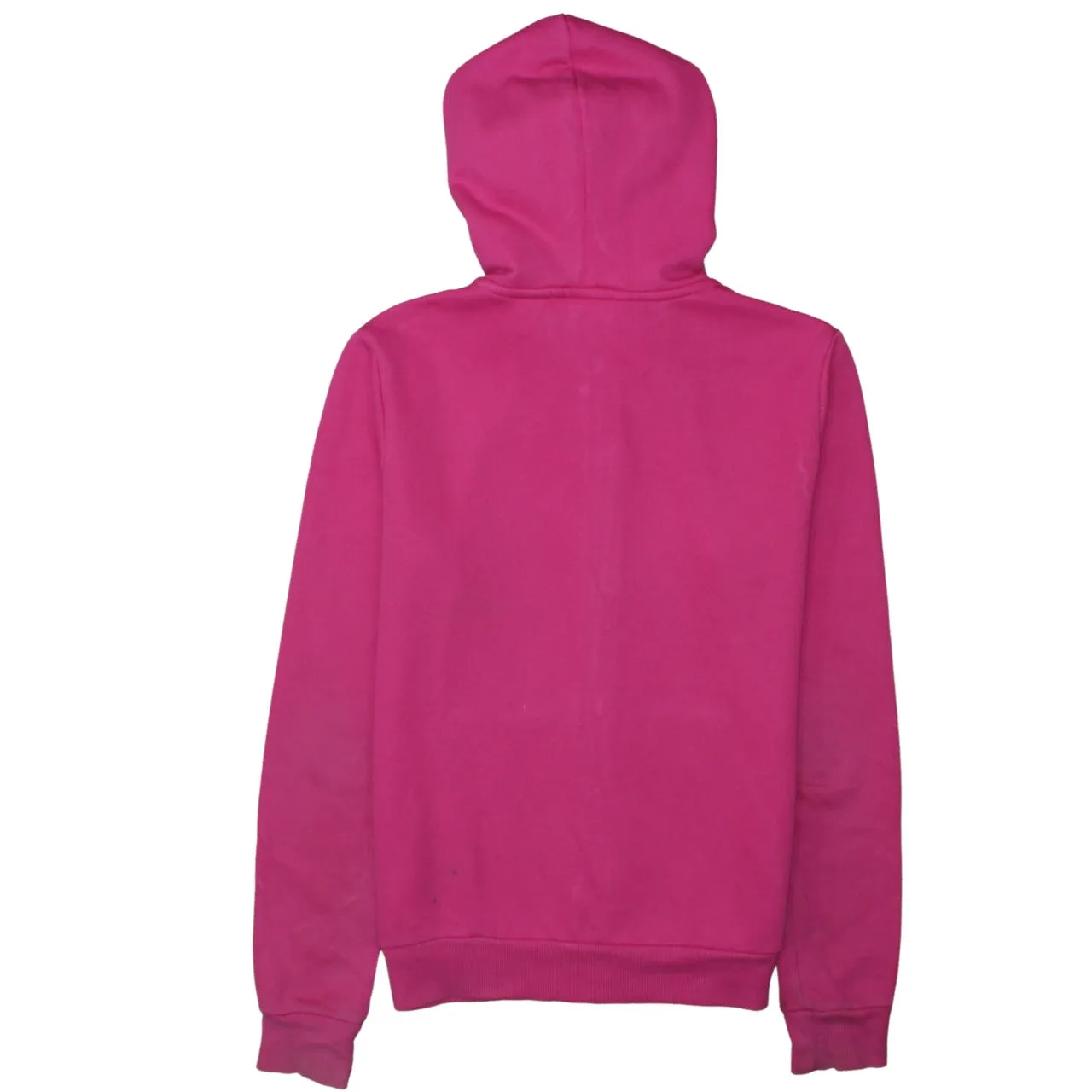 Puma Pink Zip Hoodie Women’s Medium Printed Logo Front Pockets Fleece Sweatshirt sold by Vintage Club product image thumbnail 2