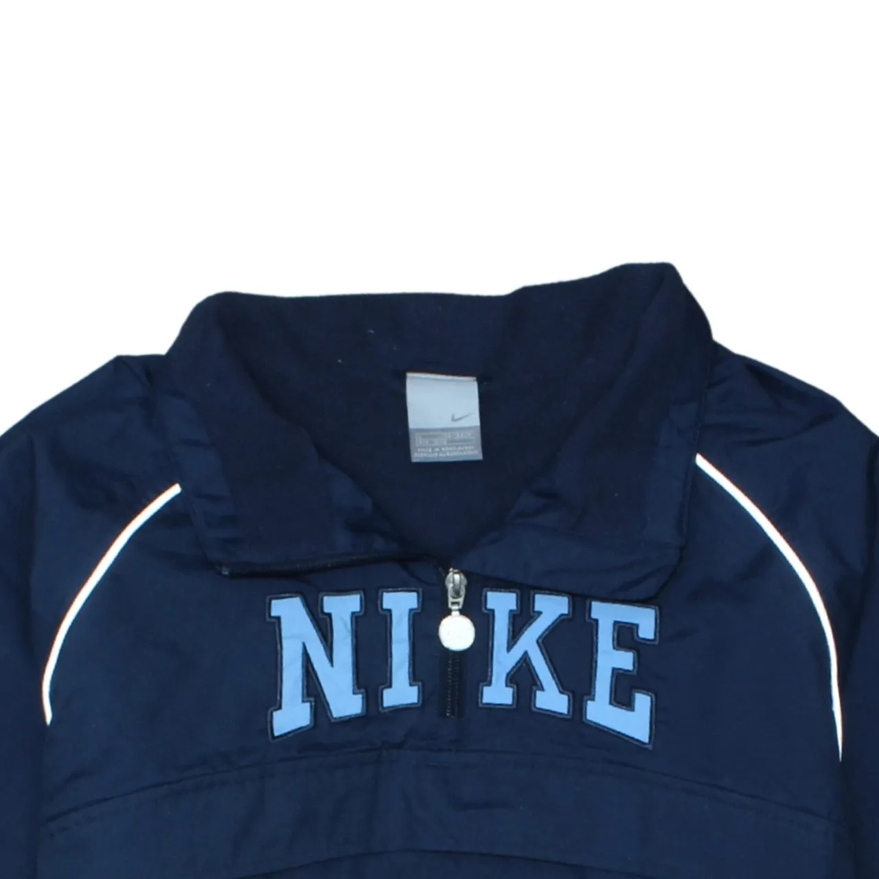 Nike Navy Blue Windbreaker Women’s Large Half Zip Embroidered Logo Oregon Pullover Jacket sold by Vintage Club product image thumbnail 3