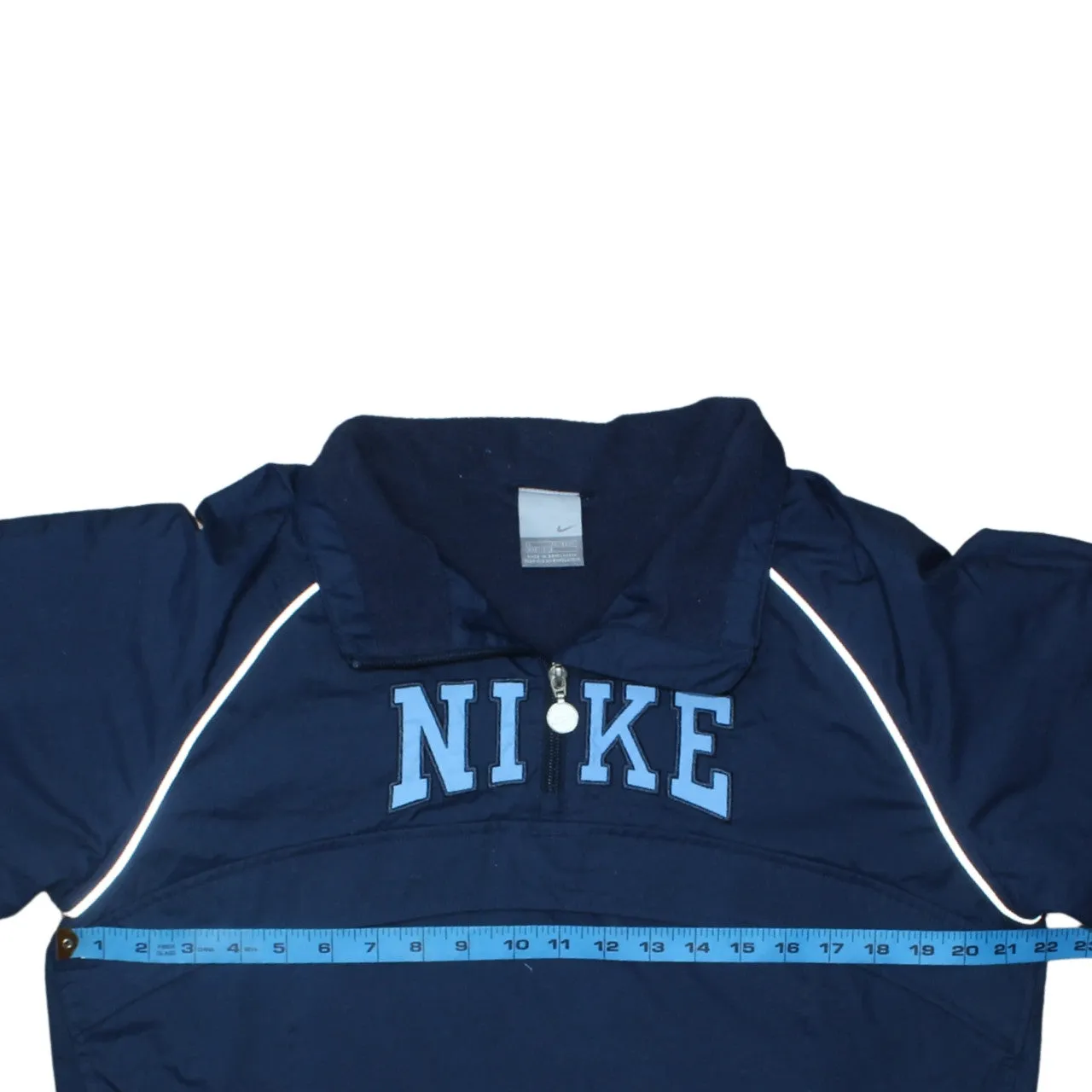 Nike Navy Blue Windbreaker Women’s Large Half Zip Embroidered Logo Oregon Pullover Jacket sold by Vintage Club product image thumbnail 5